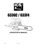 Blount 633GC Operator`s manual