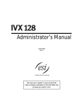 ESI IVX 128 User guide