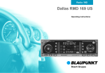Blaupunkt Dallas RMD 169 Operating instructions