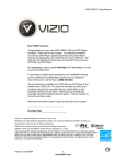 Vizio VBR110 User manual