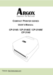 Argox A-3140Z User`s manual