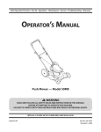 MTD 50MB Operator`s manual