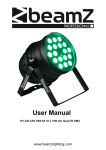 Beamz 151.230 LED PAR 64 18 x 10W Alu Quad IR DMX User manual