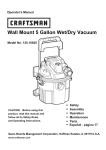Craftsman 125.16825 Operator`s manual