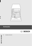 Bosch SKS60E02GB Operating instructions