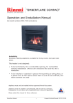 Rinnai 0901 7042 Installation manual