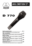 AKG D 660 S Specifications