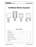 Voltmaster T-Series Owner`s manual