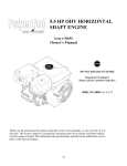WEN POWER Power Pro 5.5 HP OHV Owner`s manual