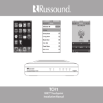 Russound TCH1 Installation manual