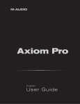 M-Audio Axiom Line User guide