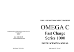 Cashmaster OMEGA C Series 1000 Instruction manual