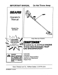 Craftsman 358.798470 Operator`s manual