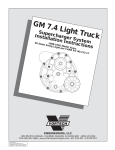 Vortech Engineering GM 7.4 Instruction manual