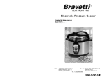 Euro-Pro ELECTRONIC PRESSURE COOKER PC107H Owner`s manual
