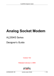 Altec AL7024S Series Designer's guide Specifications