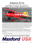 Maxford USA Albatros D.III Instruction manual