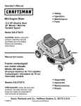 Craftsman 247.288842 Operator`s manual