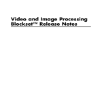 MATLAB VIDEO AND IMAGE PROCESSING BLOCKSET 3 User`s guide