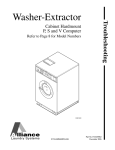Alliance Laundry Systems CABINET HARDMOUNT UC125VNV Service manual