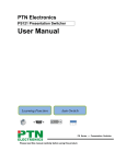 PTN PS121 User manual