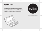 Sharp PW-E420 Specifications