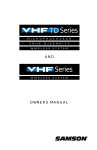 Samson VHF TD Series Specifications