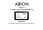 Axxion ATAB-710 User manual