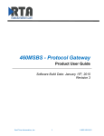 Real Time Automation 460MSBS User guide