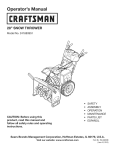 Craftsman 247.883951 Operator`s manual