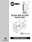 Miller Electric 500DX R Owner`s manual