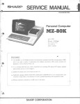 Sharp AY-XP12DR-NC Service manual