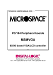 Microspace MSMVGA User`s manual