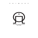 Primare SP31.7 User guide