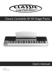 Williams Piano Classic Cantabile SP-4X Specifications