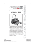 Scag Power Equipment Freedom Z SFZ48-26BS Operating instructions