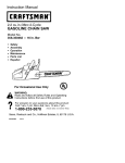 Craftsman 358.350462 Instruction manual