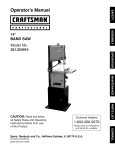 Craftsman 351.224010 Operator`s manual