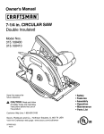 Craftsman 315.108410 Owner`s manual