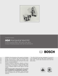 Bosch GWH 425 PN Installation manual