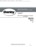 Danby DAC100EB2GDB Operating instructions