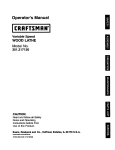 Craftsman 351.217120 Operator`s manual