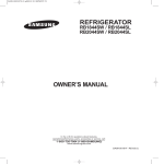 Samsung RB1844SW Owner`s manual