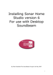 Installing Sonar Home Studio version 6