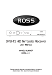 Ross HDT2-5101 User manual