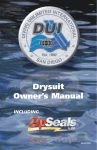 Water Proof DRYSUIT Owner`s manual