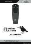 Atlas Learn AL-MYNA Owner`s manual