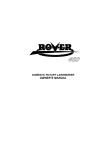 Rover Domestic Domestic Rotary Mower Owner`s manual