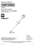 Craftsman 316.731971 Operator`s manual
