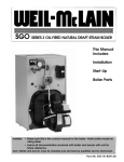 Weil-McLain 550-141-829/1201 Service manual